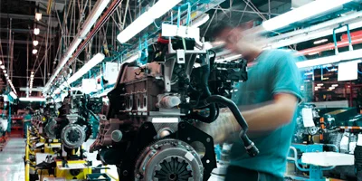 Man working in factory